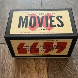 Poorly Explained Movies Game - Black and Red